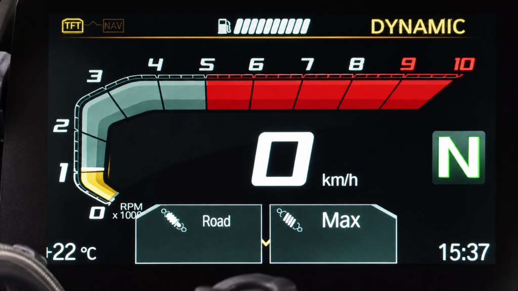 BMW GS LC ESA setting with Road mode and Max preload