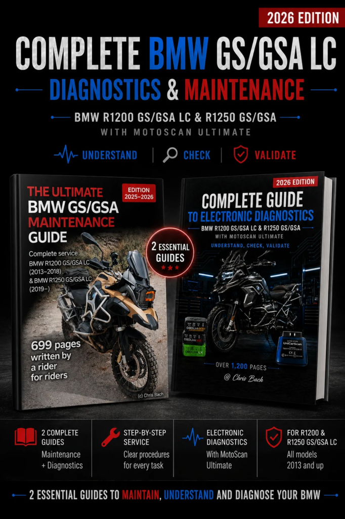 BMW GS/GSA LC maintenance and MotoScan diagnostics guide bundle